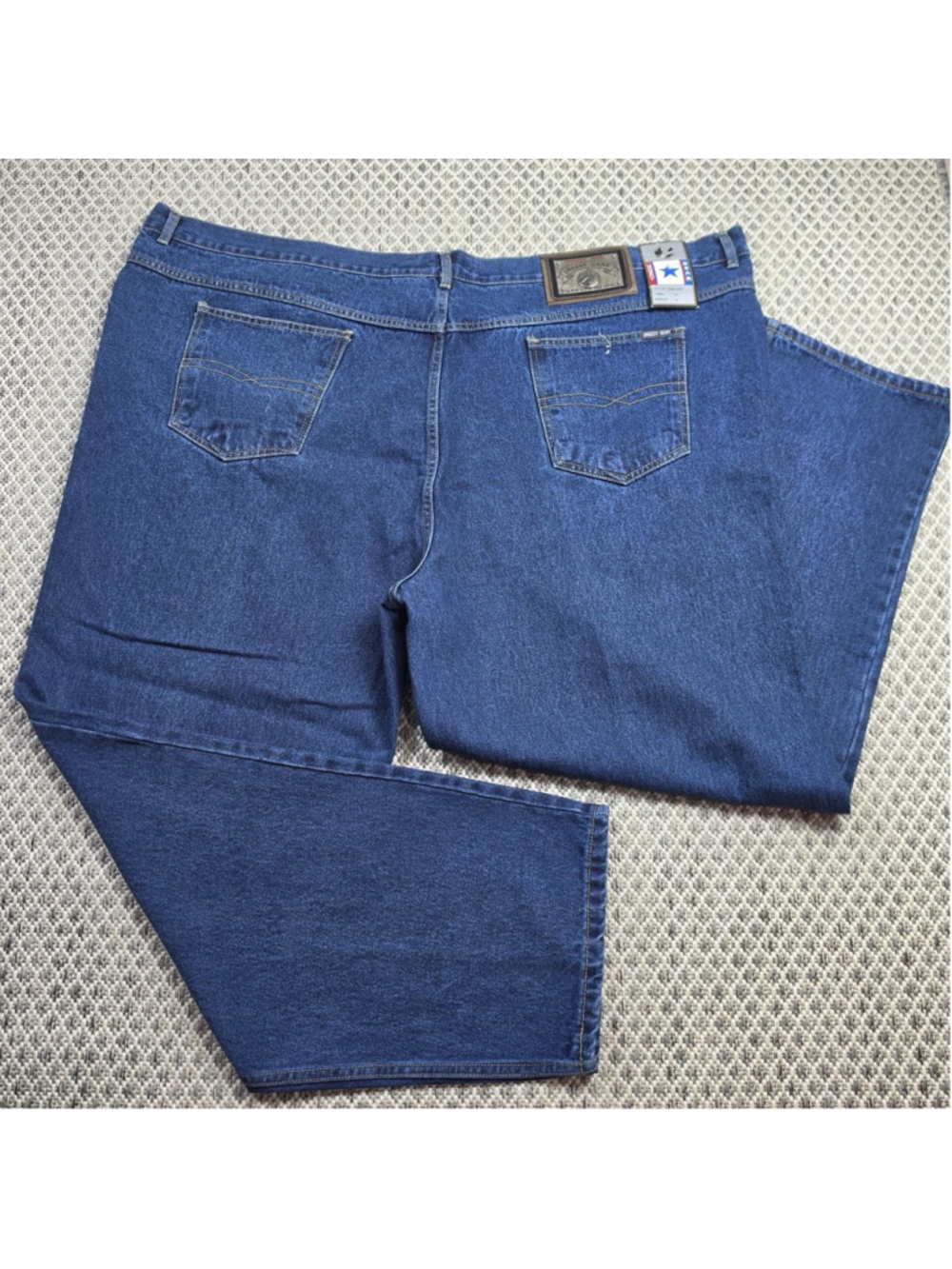 Urgent Gear Men’s Blue Jeans Size 58 Straight Leg 100% Cotton Made In Taiwan NWT
